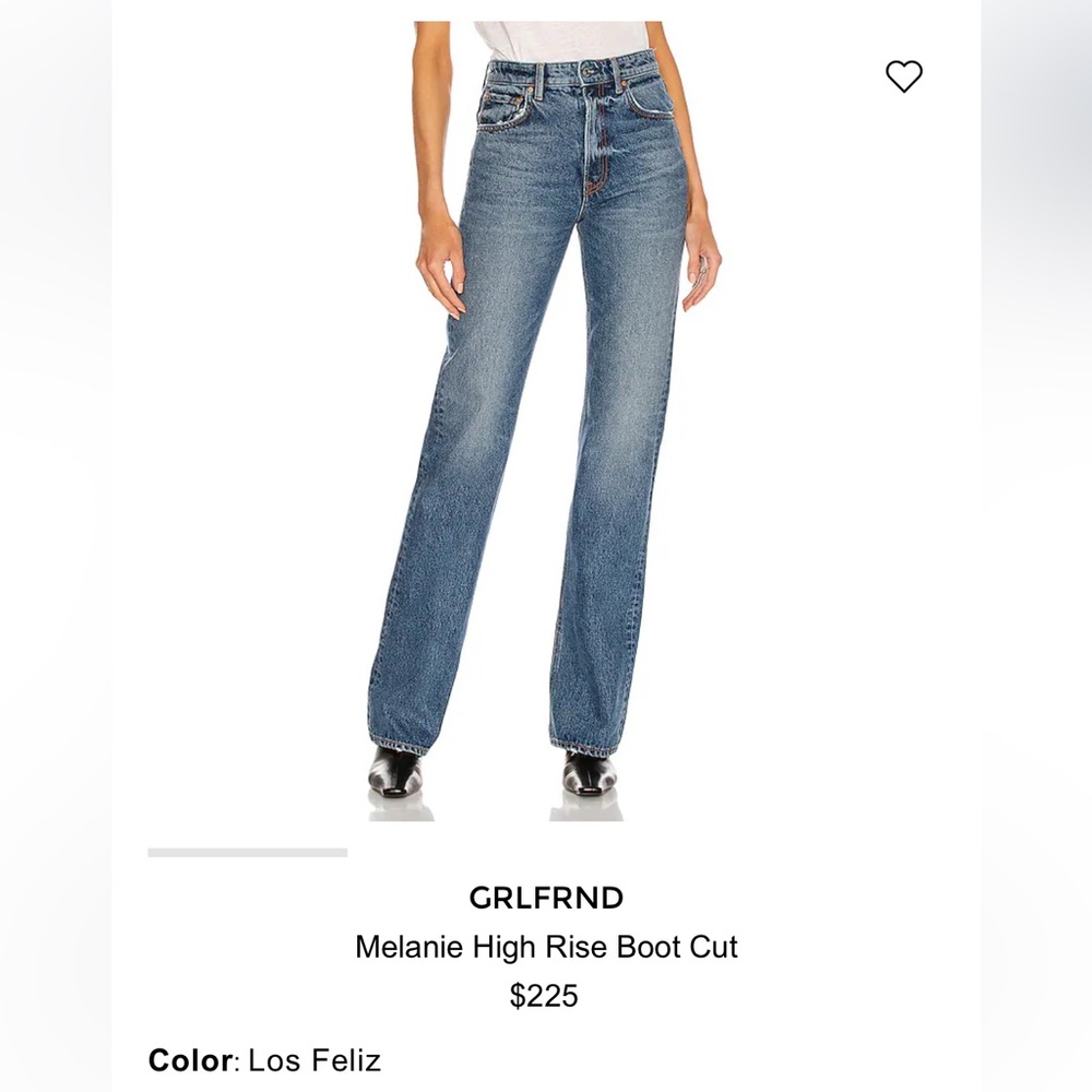 GRLFRND jeans - Melanie high rise bootcut - size 25